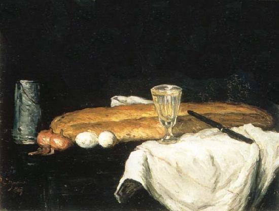 Paul Cezanne Pain et oeufs oil painting picture